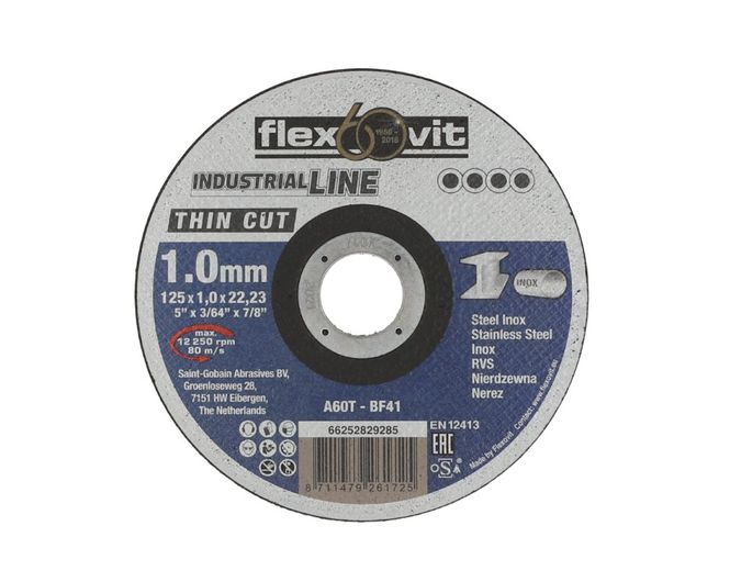 Hovedbilde Flexovit Industrial Line Thin Cut 1,0 x 125 x ...